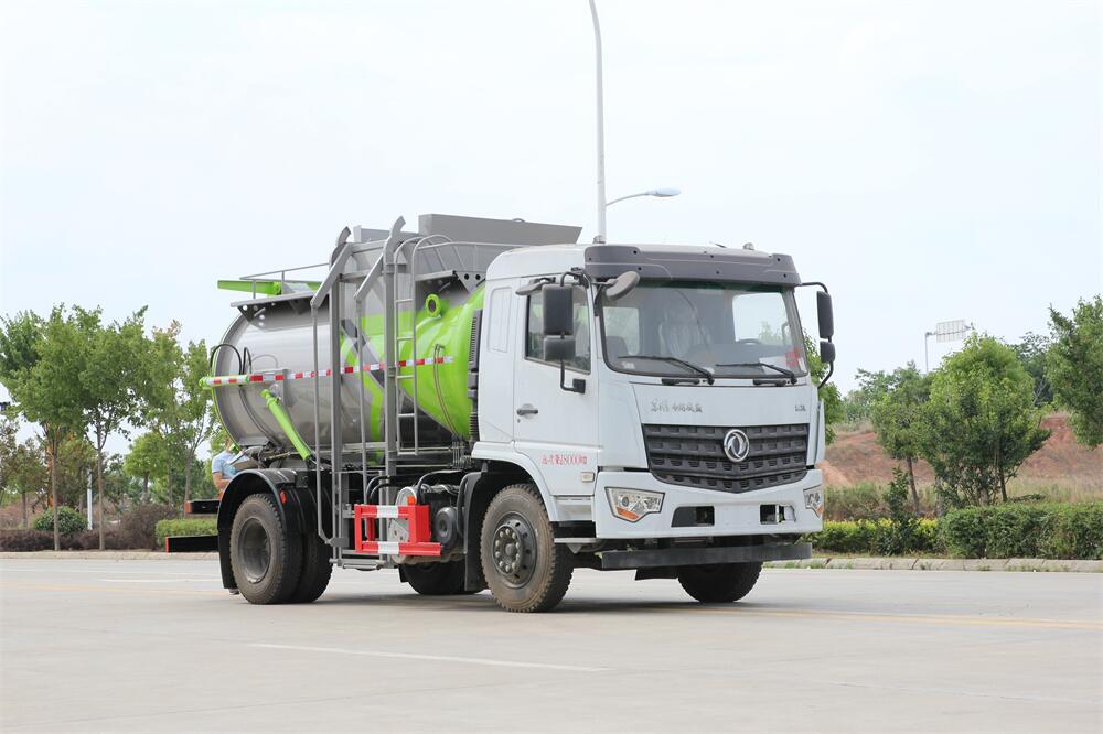  10方餐廚垃圾車-東風D3國六10方廚余泔水餐廚垃圾車廠家（圓罐）