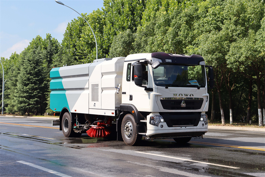 16方洗掃車-重汽豪沃18噸洗掃車大型16方洗掃車廠家價格