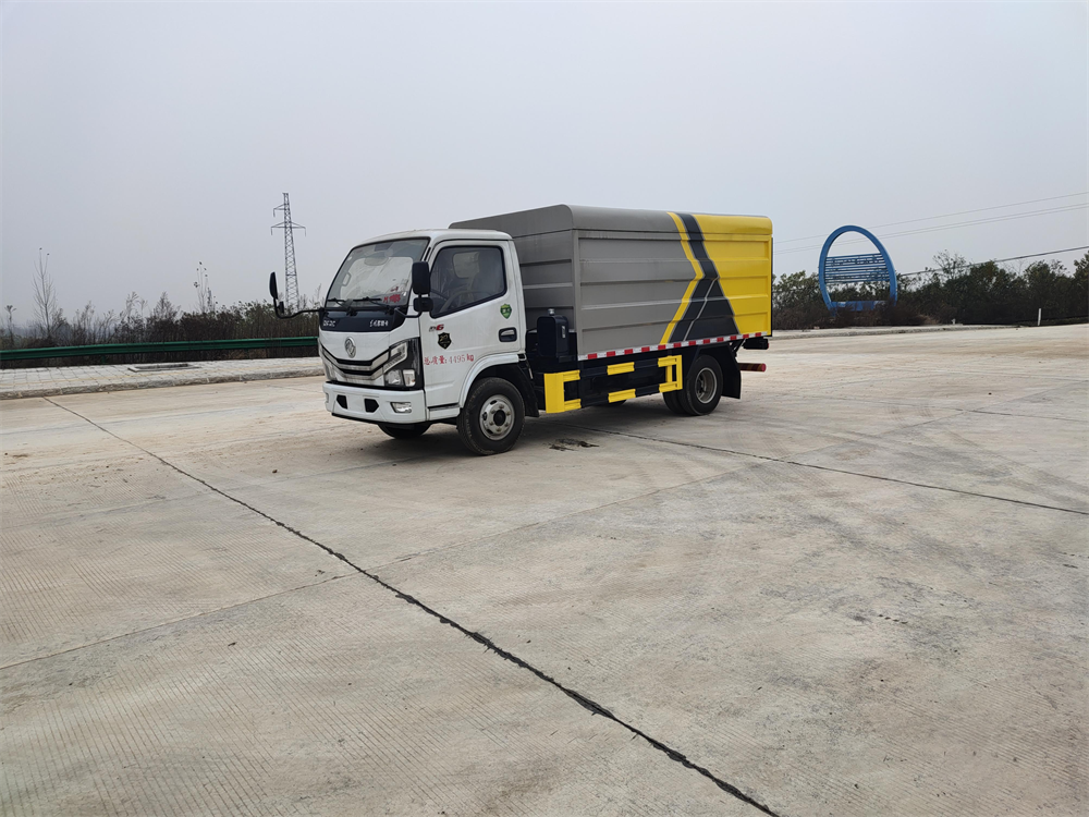 垃圾桶運輸車-東風(fēng)D6垃圾桶裝垃圾運輸車價格