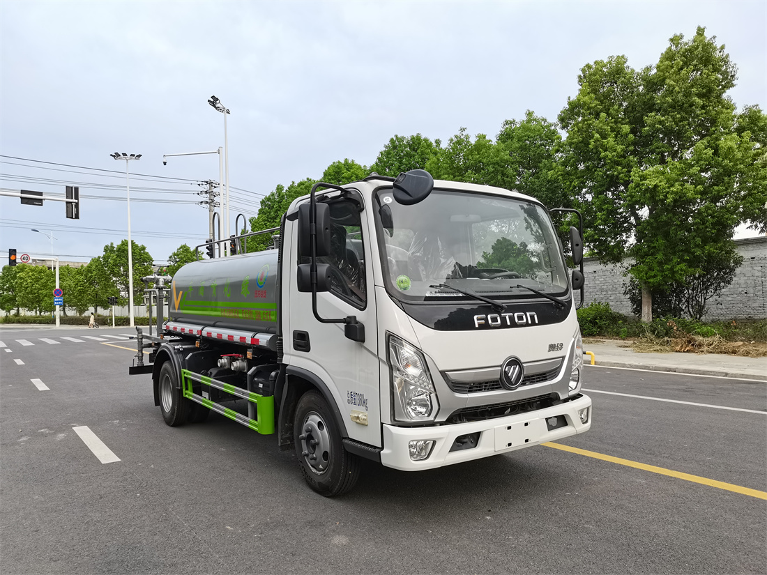 5噸灑水車-湖北旺龍福田奧鈴國六5立方灑水車廠家價格